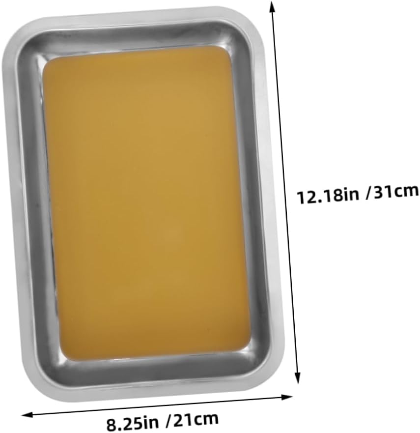 Unomor 2pcs Dissection Trays Stainless Steel Lab Dissection Kits for Anatomy Biology Educational Use