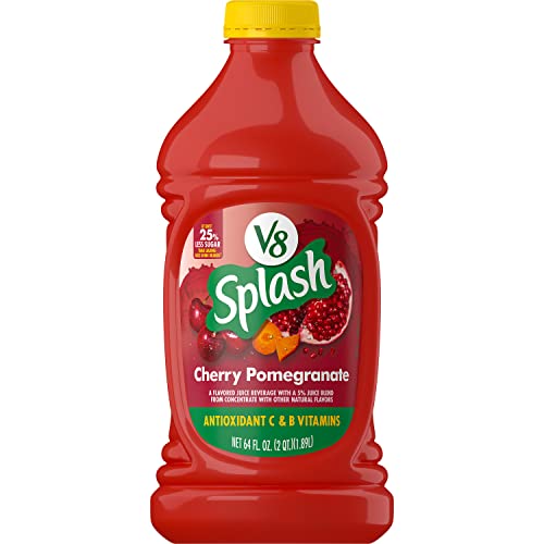 V8 Splash Cherry Pomegranate Flavored Juice Beverage, 64 Fl Oz Bottle (Pack Of 6) #TOP3