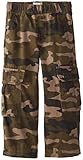 The Children's Place boys Pull On Cargo Pants, Olive Camo, 8