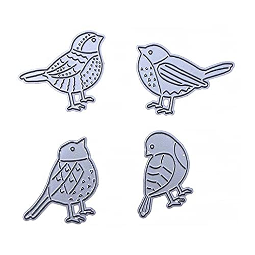 Bird Cutout Die 4Pcs Metal Stencil Stencil Kids DIY Scrapbooking Supply Bird Shape Pre-Stencil Grinding Tools�����ϋv��