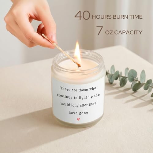 Image of Sympathy Gifts for Loss of Loved One, Sympathy Candle 7Oz | Memorial Gifts, Condolences Gift for Loss Mother Father Husband, Grief Bereavement Gift, Memorial Candle, Lavender Scented