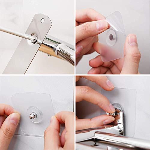 Stretchable 19.7-31.5 Inch Towel Bar Towel Hanger Towel Rack Stainless Steel Strong 3M Adhesive Bathroom Wall-Mounted Type No Hole Mounting Hole Drilling Installation Toilet Kitchen #TOP1