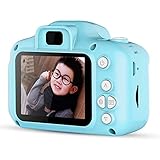 LCY Bildung Für Kinder-Kamera Für Mädchen Und Jungen, Können Bilder Baby-Mini SLR-Kamera 1080P HD Schirm-Digital-Camcorder Nehmen (Mit 16G-Speicherkarte),Blau