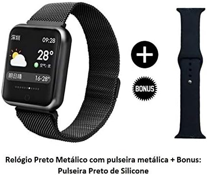 relógio smartwatch p70 rose