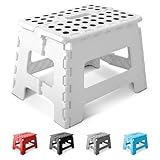 KEPLIN Taburete Plegable Resistente de 9 Pulgadas | Reposapiés Plegable...