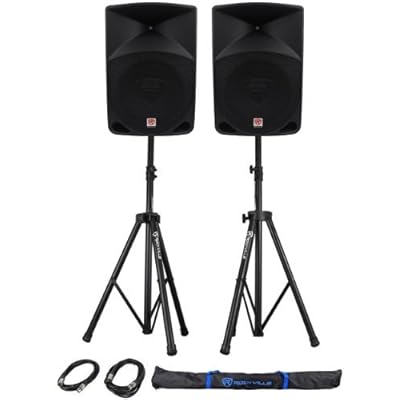 Rockville RPG15 15 Powered PA Speakers with Stands Oman Ubuy