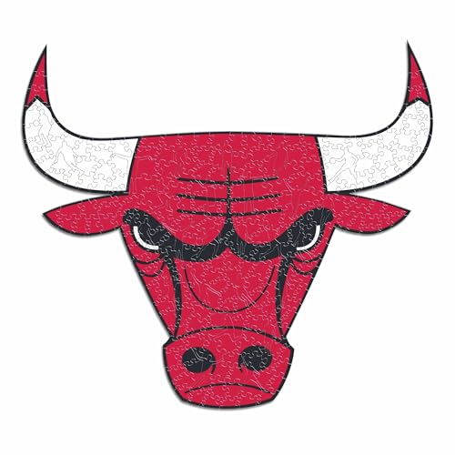 Iconic Puzzles - Chicago Bulls, Logo, Wooden Puzzle officially licensed NBA, 100% sustainable, size S, 150 Pcs - Image 3