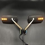Lauflicht Sequentiell Motorrad -Blinker Laufen Leichter Seitenspiegel Für H&onda Für Kawasaki Für Suzuki Cruiser Custom M10 10mm