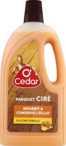 O'Cedar Nettoyant Ménager Parquet Ciré à la Cire d'Abeille, Le bidon de 1L