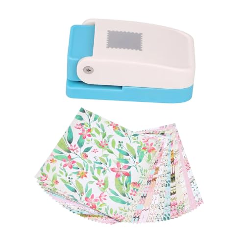 Kids Stamp Border Paper Punch 3.6x2x3.5 inch (9.1x5.1x8.9 cm) Lightweight DIY Creative Project Accessories Multi-Purpose Lever A