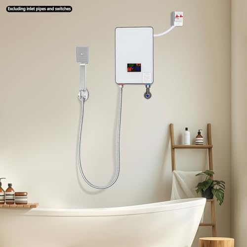 Chauffe-eau instantané 6500W 220V avec affichage LED et kit douche