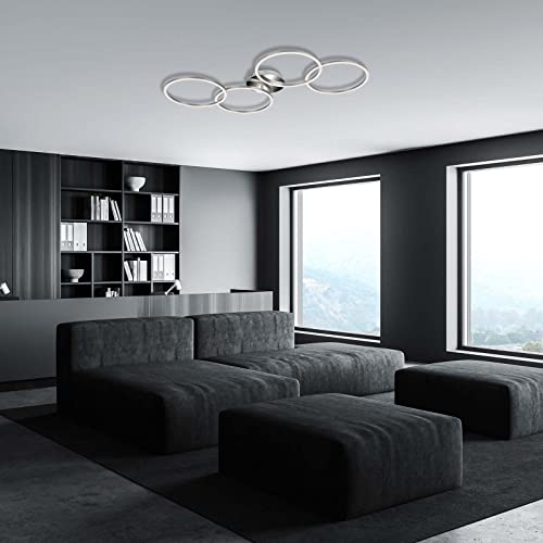 Lampe LED de chambre BRILONER grand format dimmable en aluminium