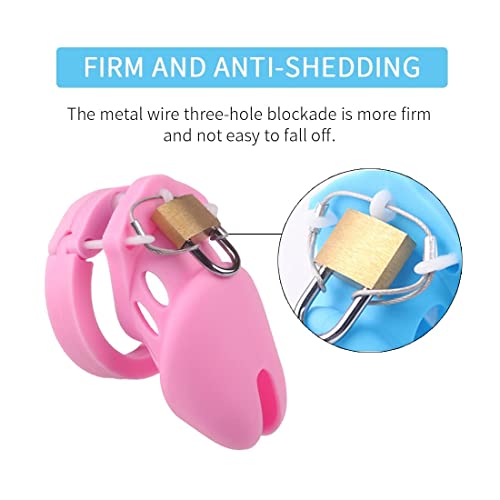 Silicone Chastity For Men Breathable Chastity Device，Cock Cage Chastity Devices Lightweight Sexual Wellness Sweater-003 #TOP5