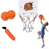 JDCMEI Mini Canasta De Baloncesto, Juguetes de Baño Bebe Pelota, para Niños con 2 Pelotas Y Bomba Canasta De Baloncesto De Oficina con Ventosa para Niños Exterior Interior Oficina Hogar