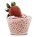 GOLF 100Pcs Cupcake Wrappers Artistic Bake Cake Paper Filigree Little Vine Lace Laser Cut Liner Baking Cup Wraps Muffin CaseTrays for Wedding Party Birthday Decoration (Pink)