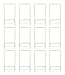 Gold Acrylic Frame Picture Table Holder | Ideal for Double Sided Sign, Clear Photo Holders, Menu Set, Art Display, Wedding Number Stand Decor, Set of 12 5' x 7 inch Frames