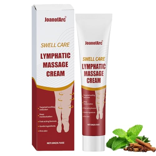 JoanofArc Professional Leg Circulation Balm for Swollen Legs & Feet, Lymphatic Massage Cream for Edema Reduce, Comprehensive Care for All Skin Types, 20g