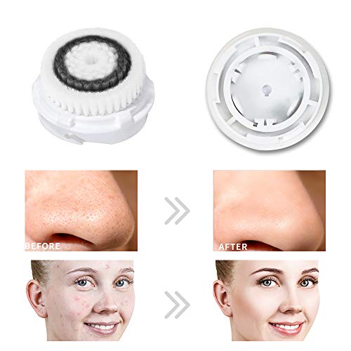 Substituição de cabeça de escova de limpeza facial compatível com Clarisonic Mia 1, Mia 2, Mia Fit,