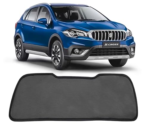 Image of Autofact Dicky Curtain for Maruti SCross | Custom Fit Rear Windshield Sunshade | UV & Heat Protection | Foldable Mesh | Privacy & Cooling Car Accessory