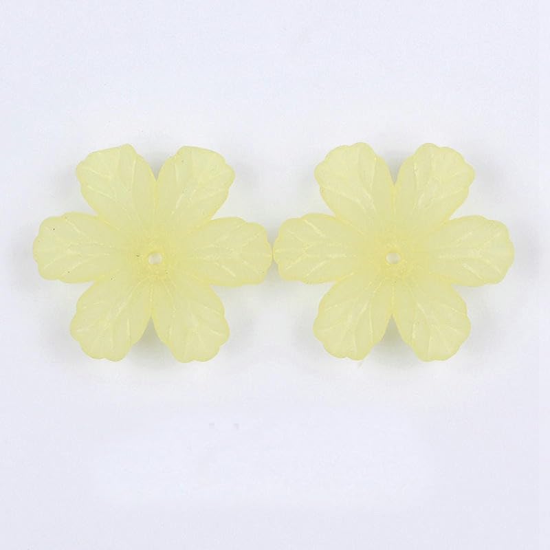 240 cuentas acrílicas esmeriladas de 32 mm de color caramelo esmerilado, cuentas de resina para hacer pulseras