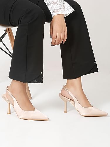 Image of Flat n Heels Womens Beige Pumps FnH 99897-BG