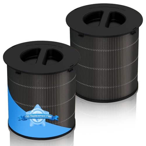 Image of 2 Pack 130i Replacement Filter Compatible with PuroAir 130i Air Purifier | 3-in-1 H13 True HEPA High-Efficiency Activated Carbon Filter