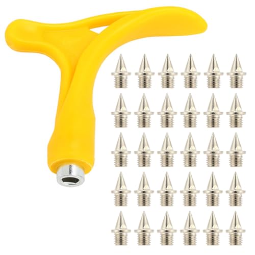 Reccisokz 30 Spikes Mit Spikes,6mm Edelstahl-Schienenstifte Mit 1 Stück...