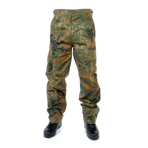 Mil-Tec EE.UU. Pantalón Ranger Tipo BDU Negro - Flecos Camuflaje, M