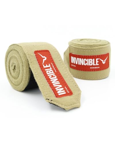Image of Invincible Classic Hand Wraps Black, 2.5 Meter with Mesh Carry Bag