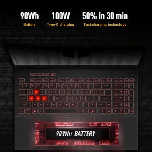 Image of ASUS TUF A16 Gaming Laptop, AMD Ryzen 9 270(up to 5.2 GHz), NVIDIA GeForce RTX 5070, 16 inch FHD+ 165 Hz 300Nits Display, 32GB DDR5, 1TB SSD, Backlit Keyboard, Windows 11 Pro, WiFi 6E, w /Accessories