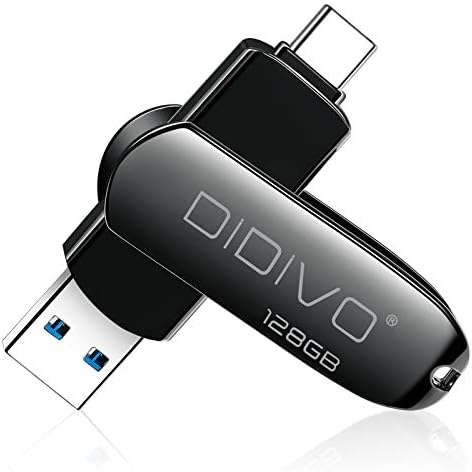 DIDIVO 256GB USB C Memory Stick USB 3.0 Type C Dual OTG Flash Drive USB C Flash Drive High Speed Metal Thumb Drive Pen Drive Memory Stick for PC, Tablet, Mac, MacBook,USB-C Smart Phone