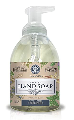 Nature's Oil Foaming Hand Soap, Patchouli Cedarwood, 10 Fluid Ounces (Single Unit) #TOP20