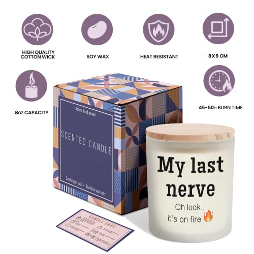 KatAndNat Lavender Scented Soy Wax Candle #TOP18
