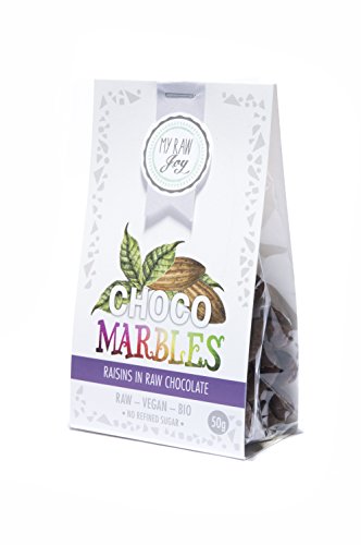 Image of My Raw Joy Raw Vegan Bio Choco Marbles Raisins 50g