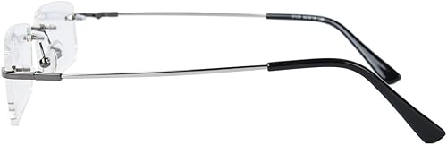 Miniatura 6 de Agstum Lentes de bloqueo de luz azul  marcos flexibles de aleación de titanio sin montura lente transparente