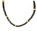 Exoticdream Rasta Reggae Beads Surfer Beach Elastic Necklace Boy Men Hawaiian Coconut Natural Jewelry - Black