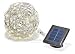 Produktbild sotec Solarleuchte Wireball, 50 LED, stabiles Aluminium, Lichtfarbe warmweiß 102115