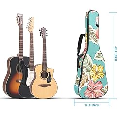 Housse de transport rembourrée en tissu Oxford imperméable avec bandoulière réglable Motif flamants roses et fleurs - Les Beatles, Paul McCartney, John Lennon, RIngo Starr, George Harrison Housse de transport rembourrée en tissu Oxford imperméable avec bandoulière réglable Motif flamants roses et fleurs – Image 5