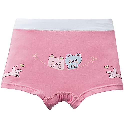 Core Pretty Little Girls Cotton Underwear Toddler Soft Boy Shorts Kids Boxer Briefs Panties(Pack Of 5), Bear, 6Y - 8Y #TOP3