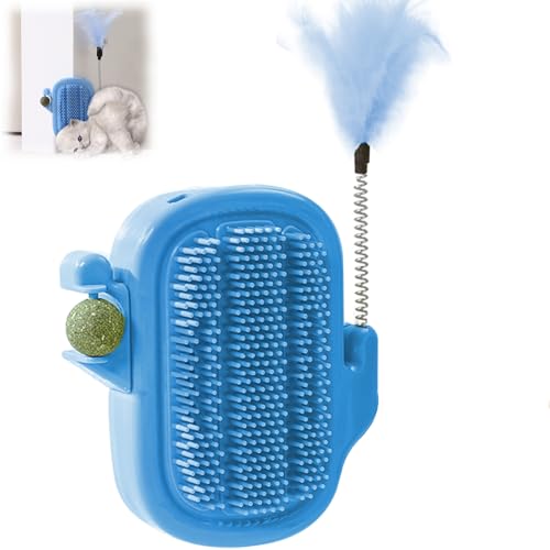Agamino 3-in-1 Cat Self Groomer Brush – Wall Corner Cat