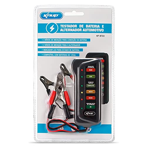 Teste De Bateria 12v E Alternador Automotivo Moto Carro