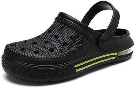 heyun Men Sports Sandals Men Outdoor Indoor Slippers Lightweight Sandals Garden Clogs Hiking Shoes Water Beach Shoes Male Black 14Women/12 Men