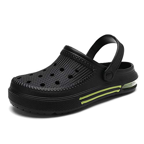 Heyun Men Sports Sandals Men Outdoor Indoor Slippers Lightweight Sandals Garden Clogs Hiking Shoes Water Beach Shoes Male Black 13 Women/11 Men #TOP25