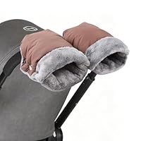 Wandelwagen Hand Mof, Outdoor Warm Houden Dikker Winddicht Waterdichte Kinderwagen Handschoenen Wandelwagen Warme Moffen voor Koud Weer (Goud