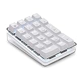 Magicforce Mechanical Numpad 21-Key Wired Number Pad for Laptop with Blue LED Backlit USB Number Pad for Laptop Desktop Computer PC (Brown Switch)