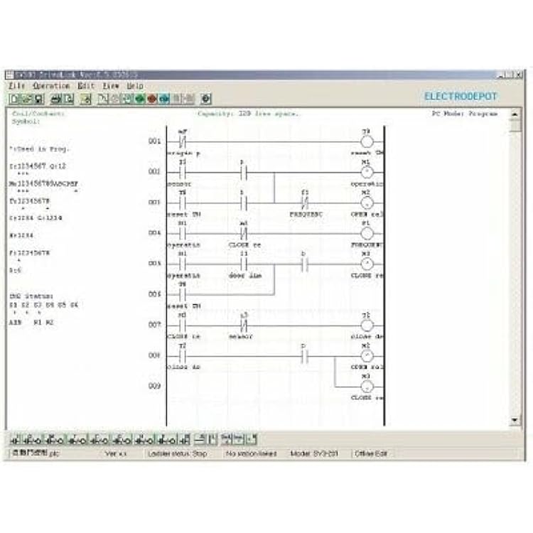 Micro PLC Industrial Programmable Controller w Software Starter Kit 12 I/O Operation 24V