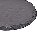 Juvale 8 Pack Slate Drink Coasters with Holder for Coffee Table, Bar, Kitchen (Black Stone, 3.8 in)