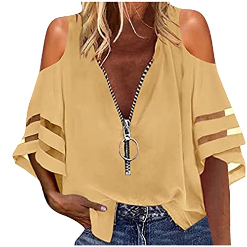 blusenkleid,Kentkragen,kani t Shirt,t Damen-Shirt Set,bügelfreie...