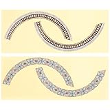 TOYANDONA ギター用サウンドホールロゼットステッカー 2枚セット 薄型粘着式サウンドホールデコレーション 割れにくい接着剤使用 アコーステ