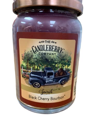 Candleberry Black Cherry Bourbon Scented Jar Candle #TOP29